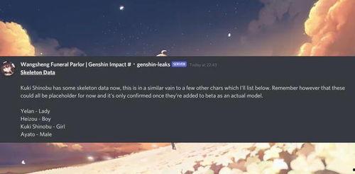 原神最新内鬼爆料夜岚,揭秘原神全新元素与神秘背景故事